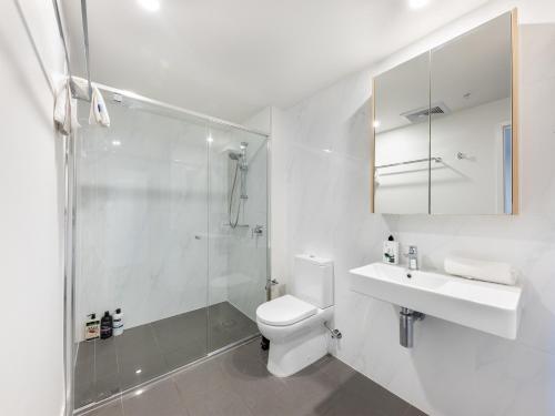 Koupelna v ubytování Explore BNE from our Cute 1-Bed Apartment in South Brisbane