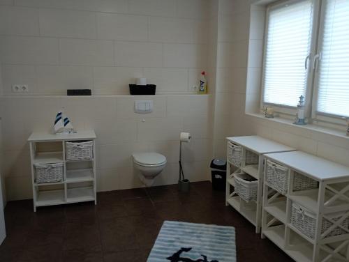 A bathroom at Ferienhaus in der Schleife 2
