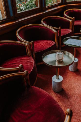 Ruang duduk di Hôtel Le Romantica