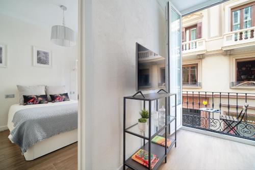 Posteľ alebo postele v izbe v ubytovaní Apartamento exclusivo centro histórico