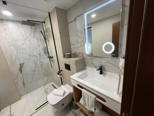 Koupelna v ubytování Hotel RK