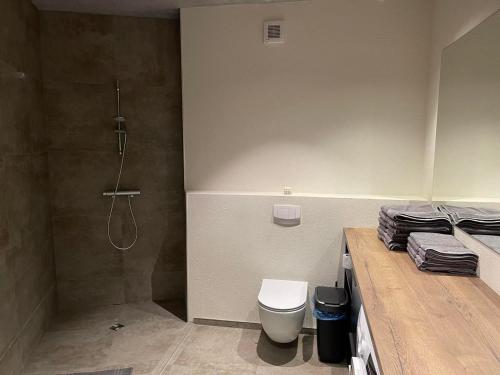 Vonios kambarys apgyvendinimo įstaigoje Carlo Apartments