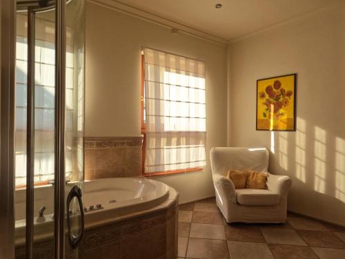 A bathroom at Luxury Green Villa