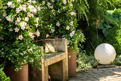 Um jardim no exterior de Gasthof Feichter