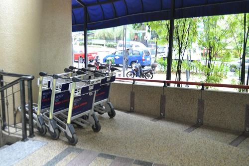 a group of shopping carts in a building at Holiday Inn Express Kuala Lumpur City Centre, an IHG Hotel in Kuala Lumpur