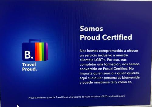 a blue background with a suitcase with the words bonus fund certified at A. Rural LA COVATILLA en Navacarros in Navacarros