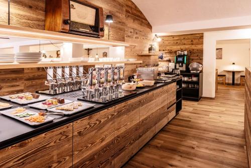 Kuchyň nebo kuchyňský kout v ubytování Appartement- und Wellnesshotel Winkler