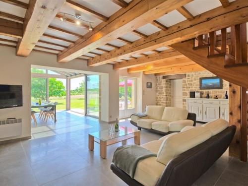 Χώρος καθιστικού στο Holiday Home Groix by Interhome