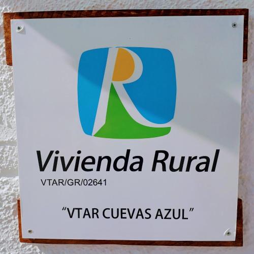 a sign for the venezuelan rival var cyssas ayuu at Cuevas Azul in Baza