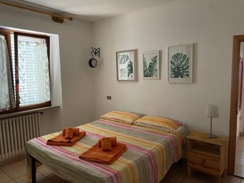 A bed or beds in a room at Villa GAIA