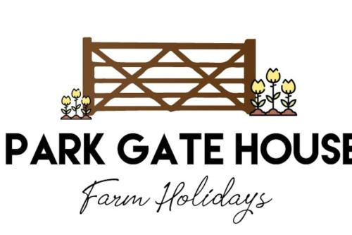 a sign for a park gate house fam holidays at Park Gate, Colyton, farm,near beaches-‘Annie’ in Colyton