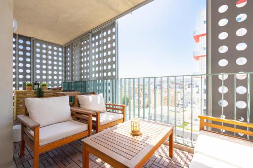 T2 Entre plage et centre ville-Terrasse/Parking photo 17