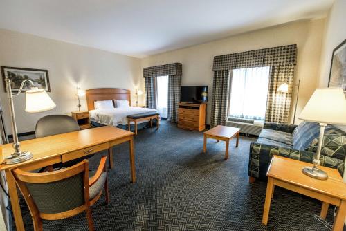 Кровать или кровати в номере Hampton Inn Dallas-Rockwall