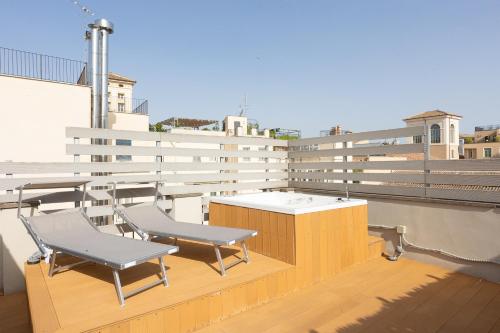 Balcon ou terrasse dans l'établissement Hotel Castellino Roma