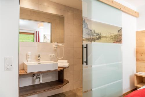 Koupelna v ubytování Aparthotel Ramsau