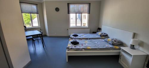 Ένα ή περισσότερα κρεβάτια σε δωμάτιο στο Hostel Nr.2