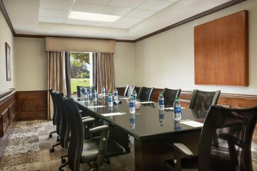 a conference room with a long table and chairs at Hampton Inn & Suites Montgomery-EastChase in Montgomery