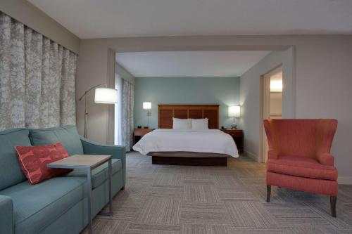 Katil atau katil-katil dalam bilik di Hampton Inn Harbourgate