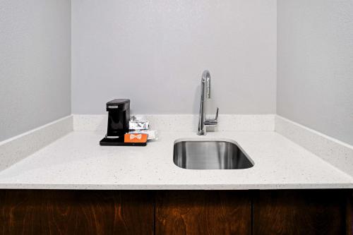 a kitchen counter with a sink and a coffee maker at Hampton Inn Richmond-Mechanicsville in Mechanicsville