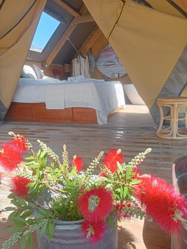 Χώρος καθιστικού στο Agriturismo Podere il Fornacino