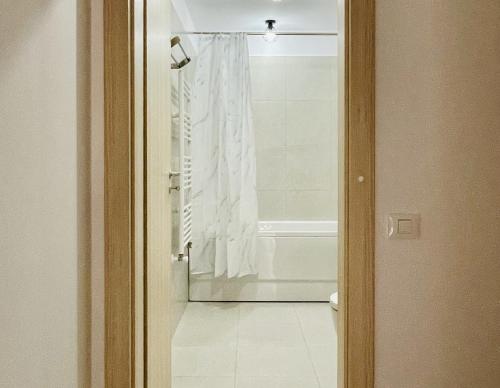 Koupelna v ubytování Mountain Crib in Urban Plaza w. Parking & Netflix