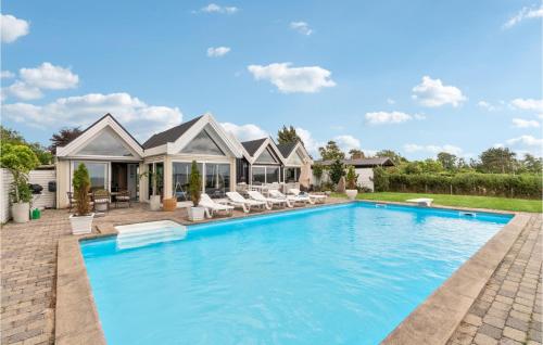 an image of a swimming pool in a house at Lovely Home In Skibby With Sauna in Skibby
