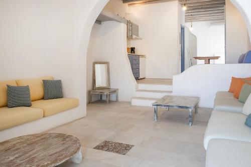 Χώρος καθιστικού στο Nama Villas 