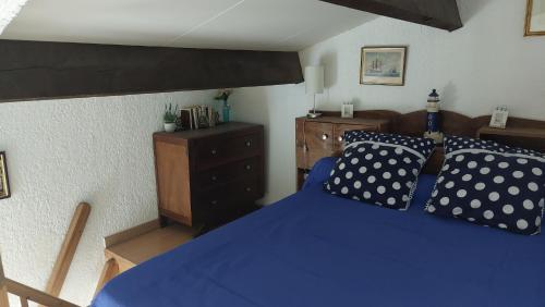 Postel nebo postele na pokoji v ubytování Port Canet très calme