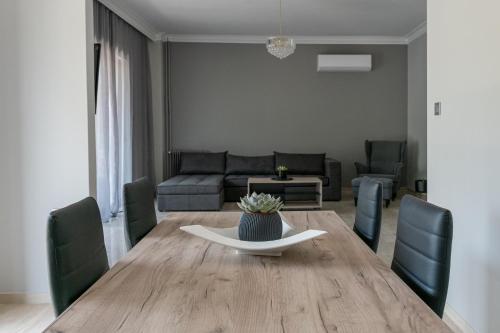 Ruang duduk di Greyt Apartments Glyfada