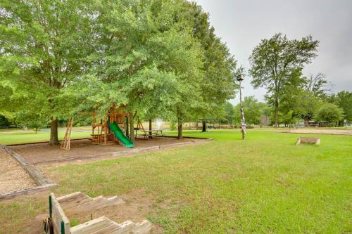 a park with a playground with a slide at Emory Studio Cabin with Lake Fork Boat Access! in Emory