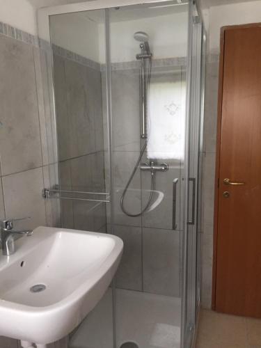 Koupelna v ubytování Casa Fiorellino