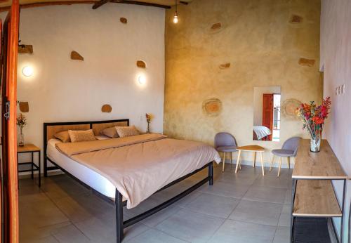 Katil atau katil-katil dalam bilik di Casa Peak Barichara