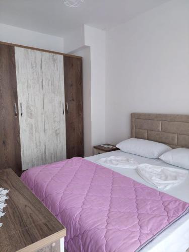 Postel nebo postele na pokoji v ubytování Seaside apartment