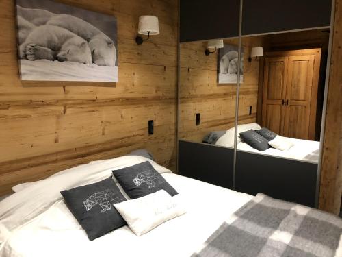 Postel nebo postele na pokoji v ubytování Beau T3 esprit chalet