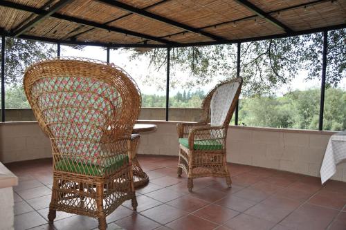 Area soggiorno di Acogedor apartamento en entorno rural