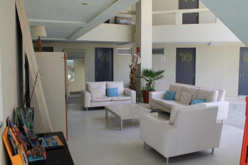 Un lugar para sentarse en Rocamar Hotel Isla Mujeres