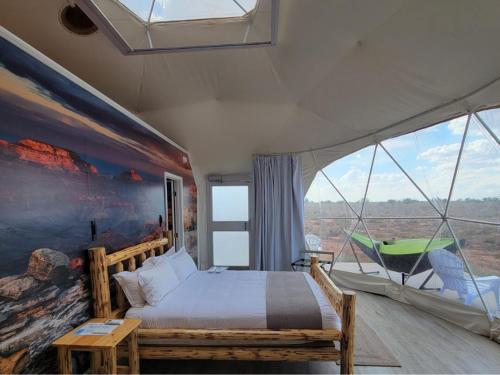 Postel nebo postele na pokoji v ubytování Clear Sky Resorts - Grand Canyon - Unique Sky Domes