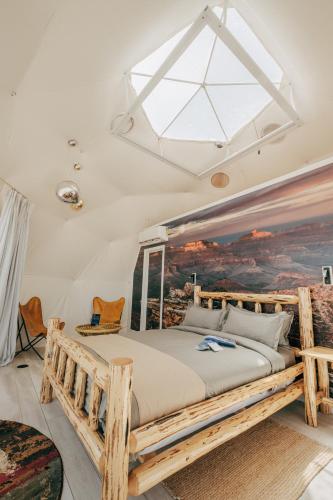 Postel nebo postele na pokoji v ubytování Clear Sky Resorts - Grand Canyon - Unique Sky Domes