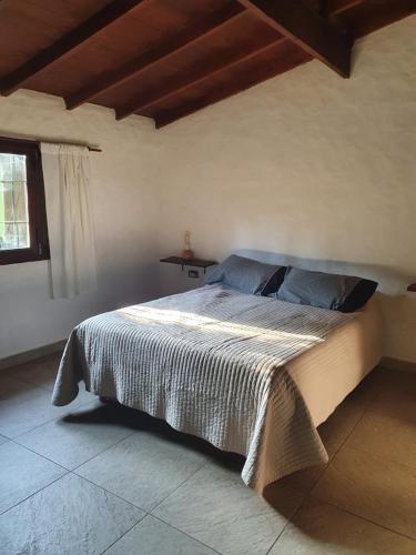 ein Schlafzimmer mit einem großen Bett in einem Zimmer in der Unterkunft Mystic House in Mar del Plata