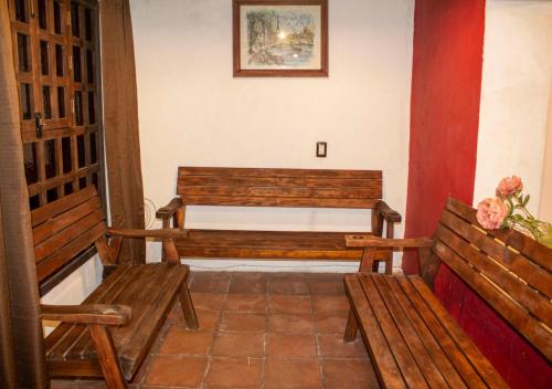 Posezení v ubytování Casa en el centro de Taxco con alberca.