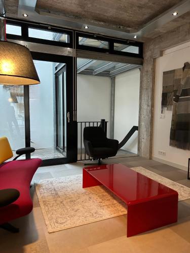 Χώρος καθιστικού στο De Eindhovenaar City Apartments