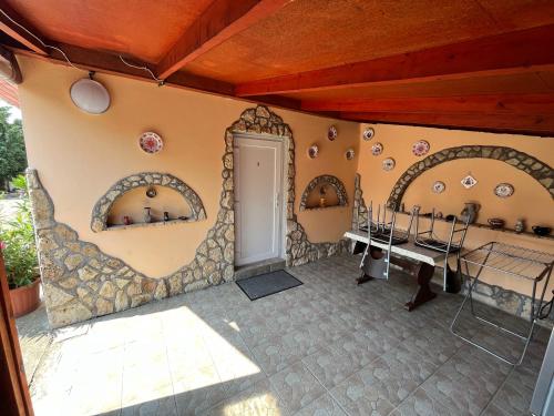Kawasan patio atau luaran di Tiszavirág apartman
