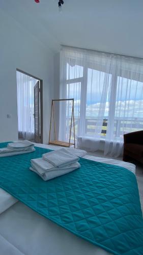 Una cama o camas en una habitación de DACHA на Магурі