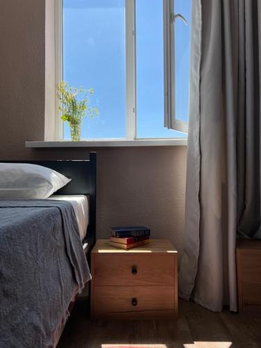 Ένα ή περισσότερα κρεβάτια σε δωμάτιο στο Guest house Hygge