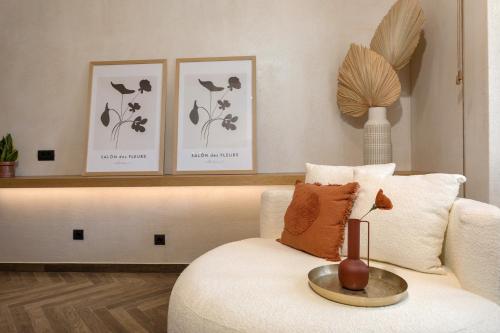Coin salon dans l'établissement Agave Boutique Hotel
