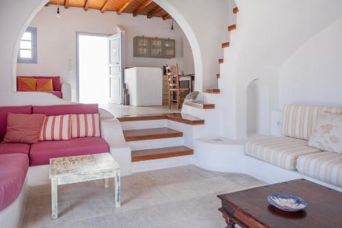 Χώρος καθιστικού στο Nama Villas 
