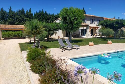 Lou Mazet provençal à Eygalières - Piscine privée