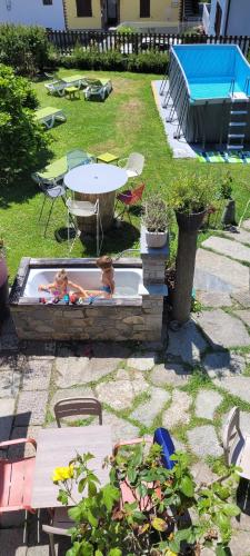 The swimming pool at or close to La Stella delle Alpi