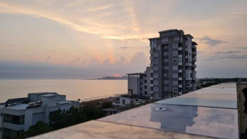 a view of a building from the roof of a building at Seven's Rooftop in Durrës