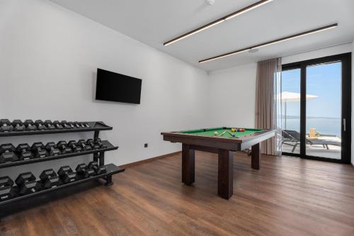 Biliár nebo kulečník v ubytování Villa Magma